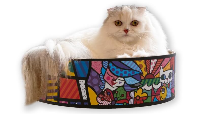 現代のピカソ「ロメロ・ブリット」デザインの猫用バリバリボウル＆ベッド