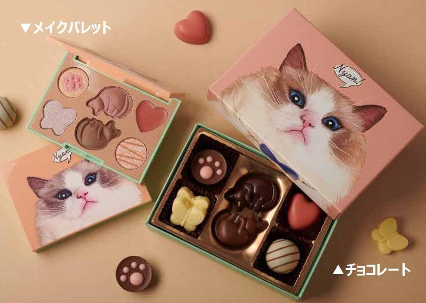 Mary's 猫のチョコレートみたいなメイクアップパレットBOOK