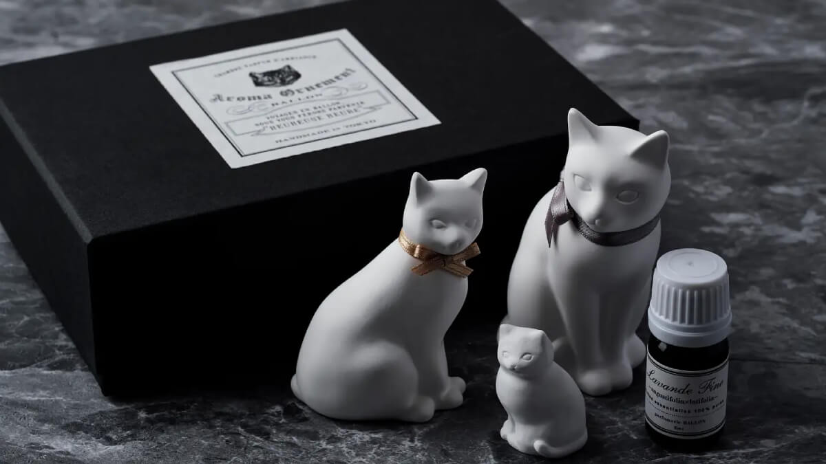 BALLON、猫のアロマフレグランス「DAIFUKU」ファミリーセットを発売
