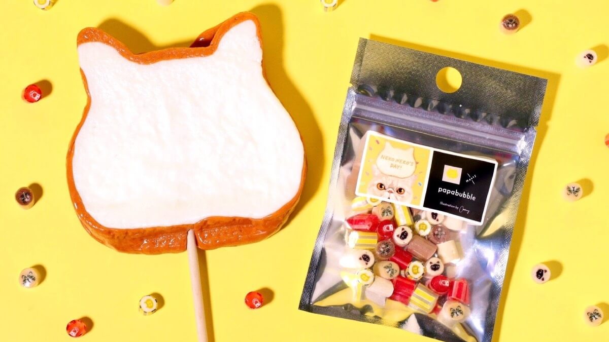 ねこねこ食パンロリポップなどパパブブレとのコラボ商品が期間限定発売