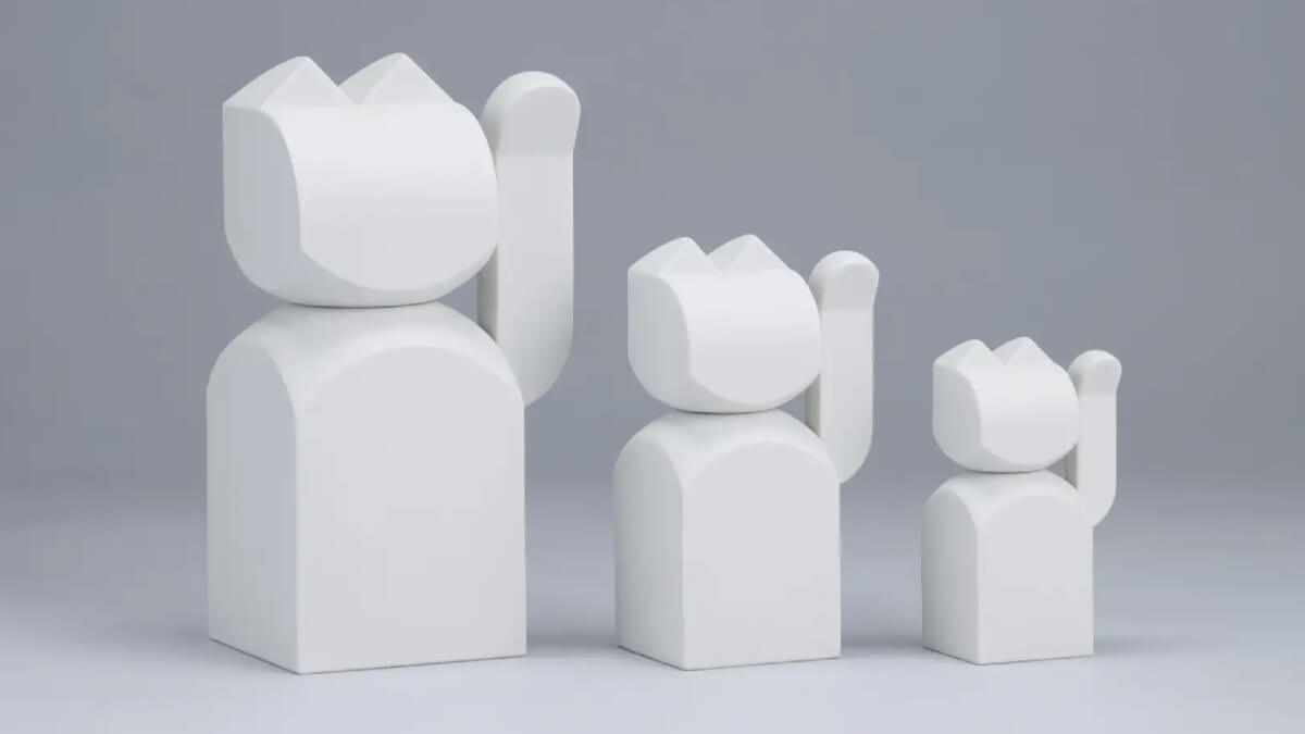 藤城成貴が手がけた招き猫「MAG MANEKI」瀬戸市で特別展示販売も