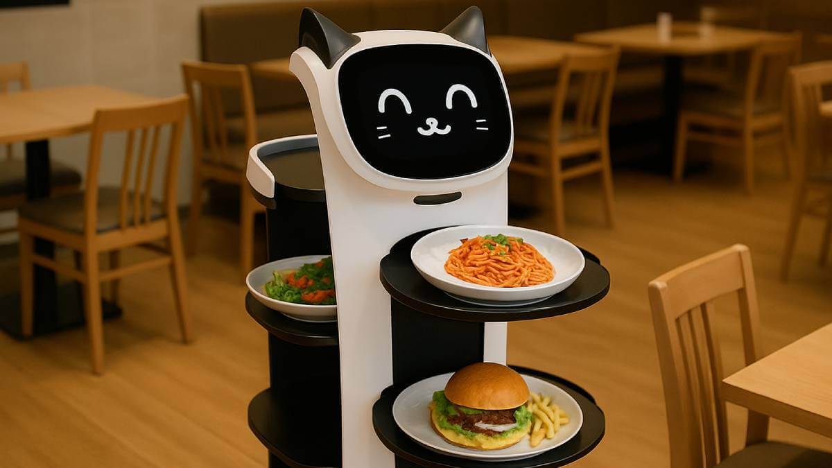 驚きと癒しを一度に！猫型配膳ロボットがもたらす未来のサービス体験