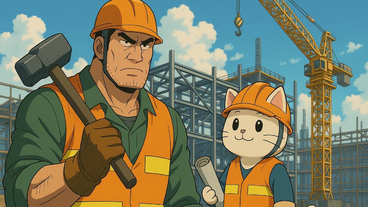 ジェイソン・ステイサム主演映画「ワーキングマン」と仕事猫がコラボ