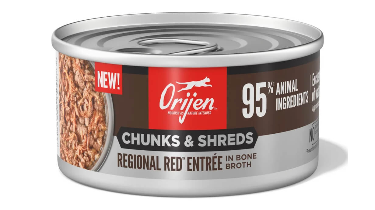 ORIJENから猫用ウェットフード「チャンク＆シュレッド」が日本初上陸