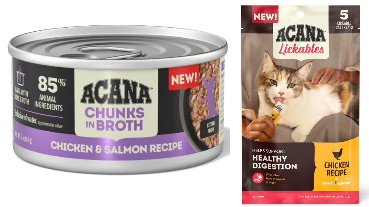 ACANAから猫用ウェットフードとペーストタイプのおやつが日本初上陸